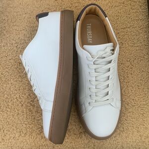 Thursday Boot Company White & Navy Legacy Low Top Sneakers Size 9.5 NWOT!
